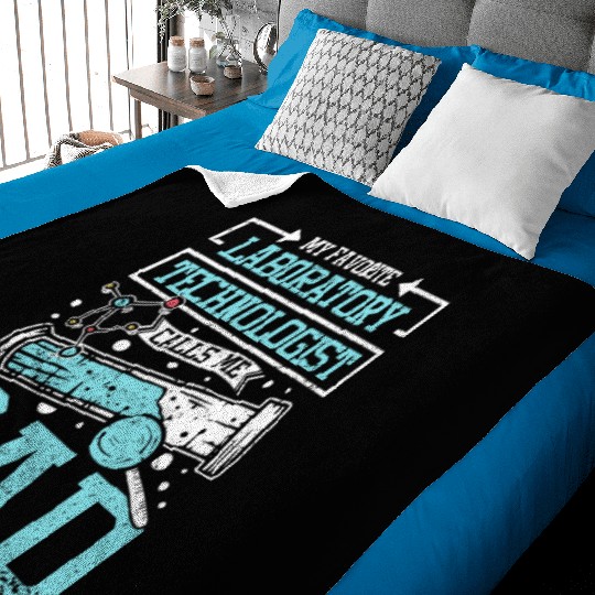 My Favorite Laboratory Technologist Calls Me Dad Baby Blankets