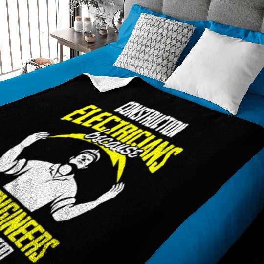 Electrician Electrical Engineer Lineman Baby Blankets