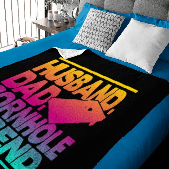 Husband Dad Cornhole Legend Classic Baby Blankets