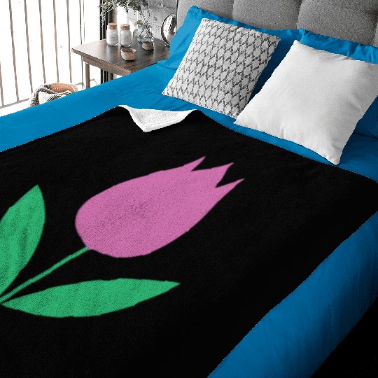 Tulip Garden Gardening Baby Blankets