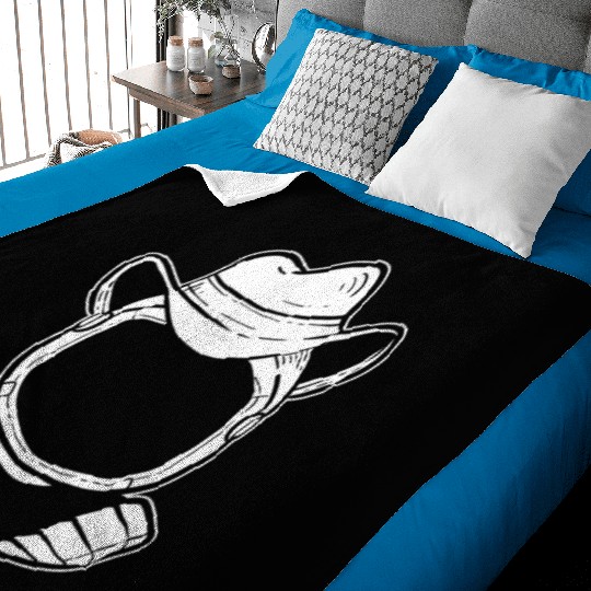 Astronaut Cowboy Astronaut Gift Baby Blankets