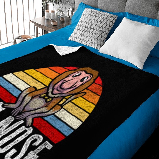 Big Nose Proboscis Monkey Ape Wildlife Zookeeper Baby Blankets