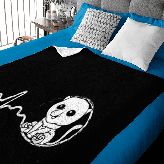 Proboscis Monkey Heartbeat Ape Wildlife Zookeeper Baby Blankets