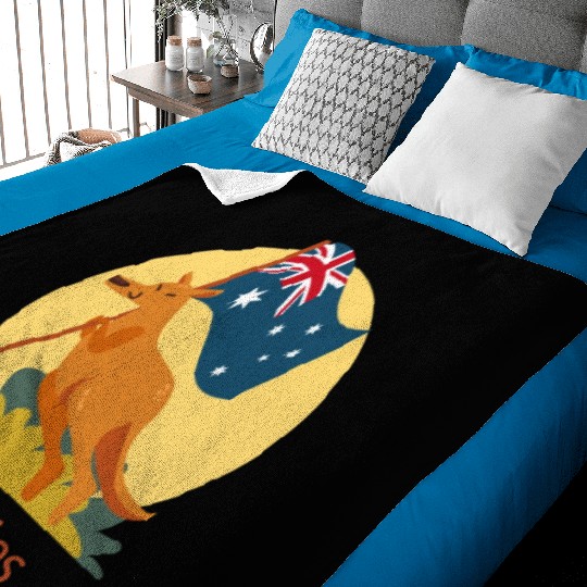 Wallabies Rugby australia sport team Baby Blankets