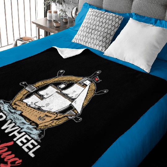 Ship Wheel Columbus Day Christopher Columbus Baby Blankets