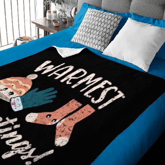 Warmest Greetings Snow Snowy Climate Winter Season Baby Blankets