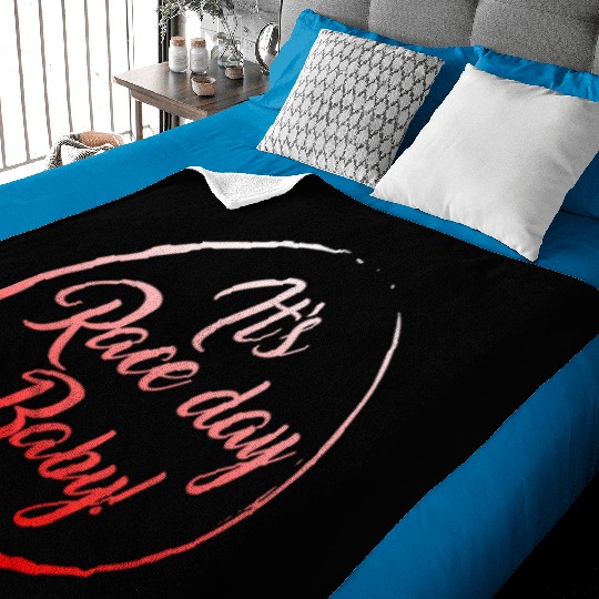 Racing Baby Blankets, It's Race Day Baby Baby Blankets, Racing