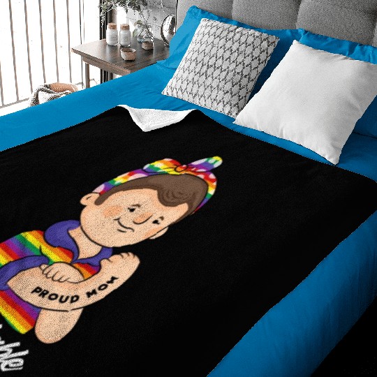 LGBT LGBTQ Proud Mom Baby Blankets