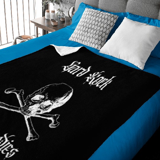 Hard Rock Never Dies Baby Blankets