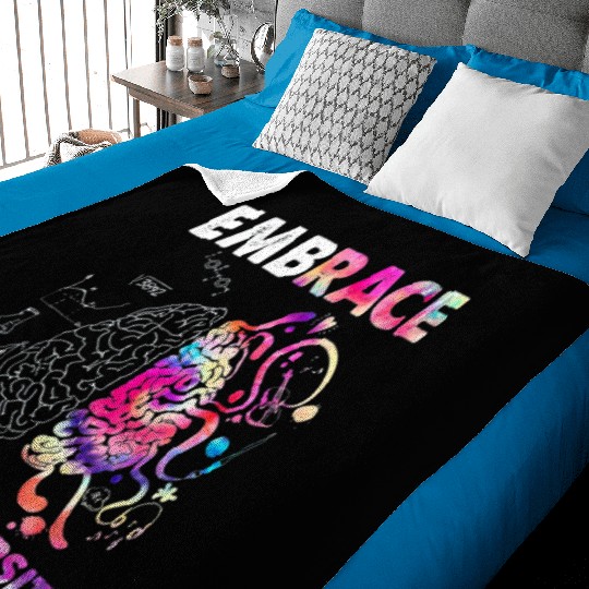 Embrace Neurodiversity Autism Awareness Baby Blankets