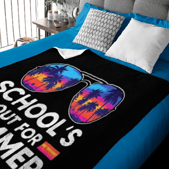 Schools Out For Summer Teacher Baby Blankets