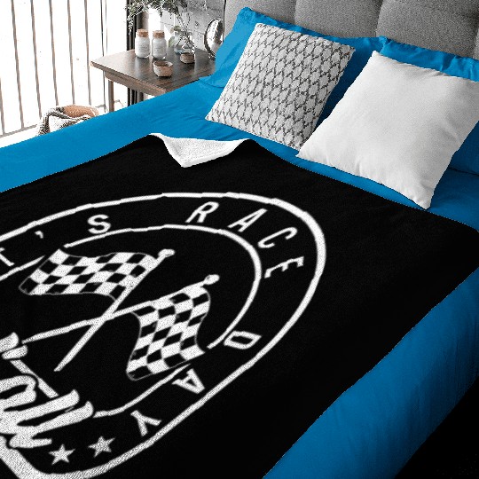 It's Race Day Y'all Baby Blankets, Race Day Checkered