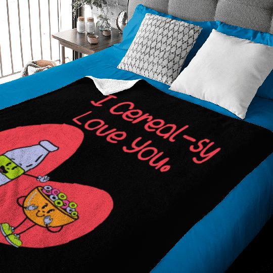 I Cereal-sy Love You Baby Blankets