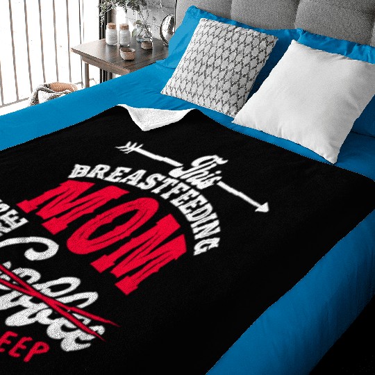 Breastfeeding Mom Mama Normalized Awareness Baby Blankets