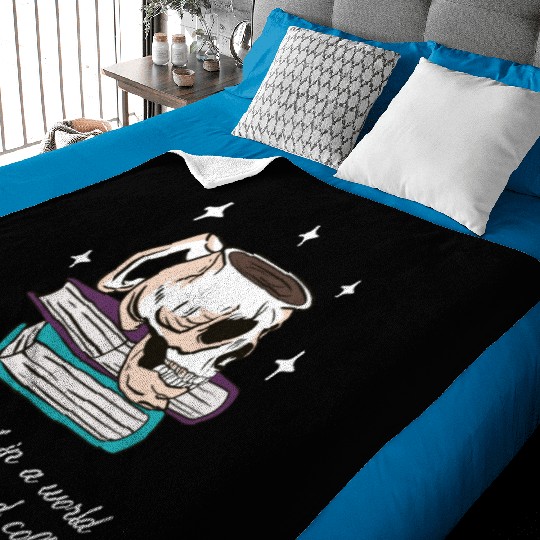 Book pages and coffee Baby Blankets