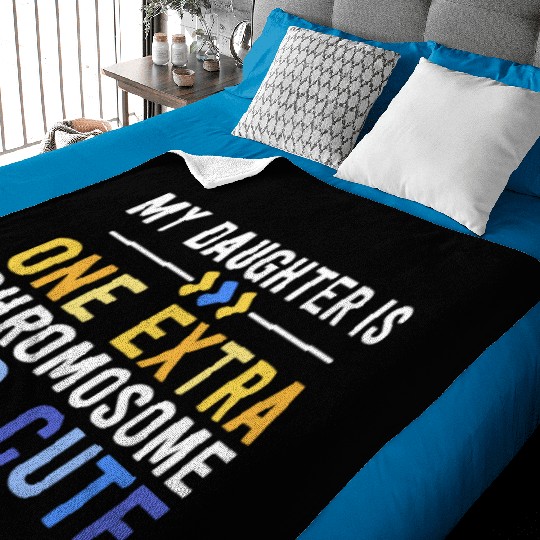 Family Down Syndrome Awareness for Dad Mom Extra Baby Blankets