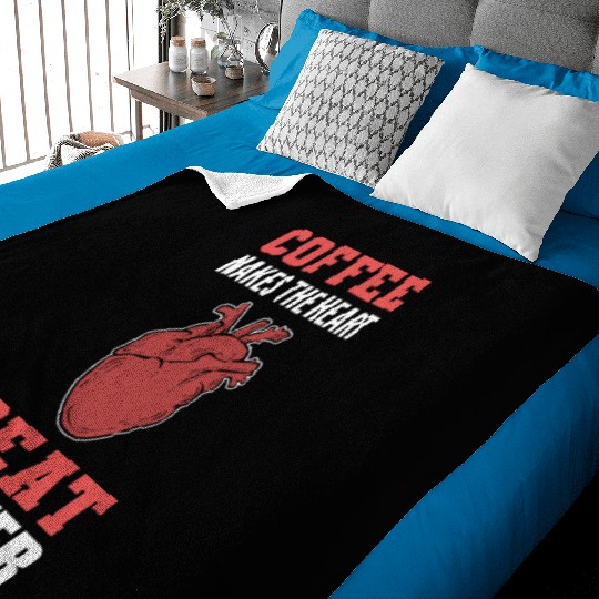 Heart Beat Faster Caffeine Lover Gift Baby Blankets