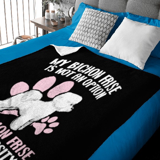 Bichon Frise Dog Lover Dog Breeder Puppy Paw Love Baby Blankets