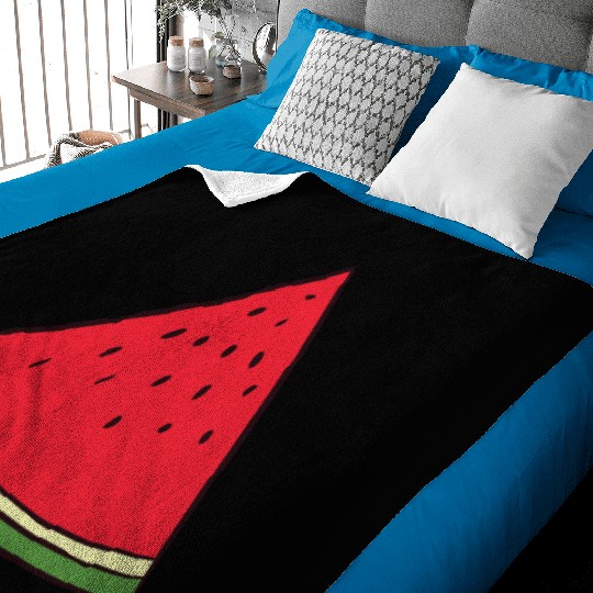 Watermelon - slice, piece, quarter, triangle Baby Blankets