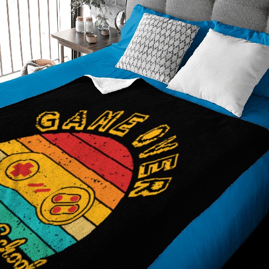 Game Over Back To School Baby Blankets
