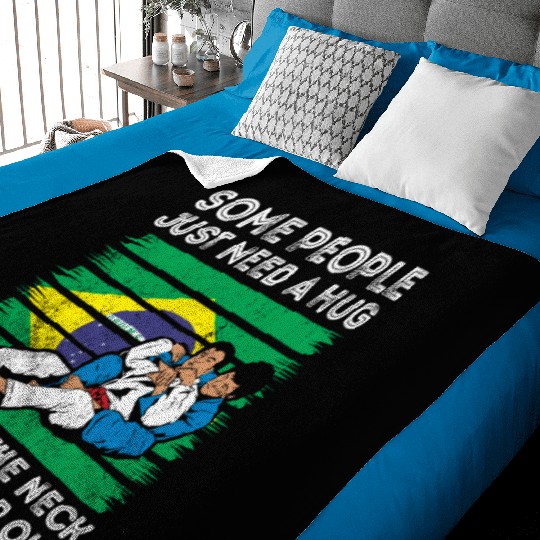Some People Just Need A Hug Tap Out BJJ Brazilian Baby Blankets