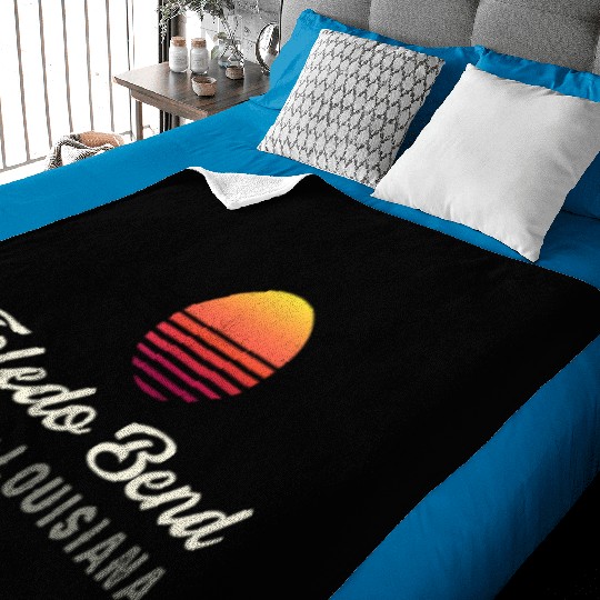 Toledo Bend,TEXAS LOUISIANA Bass Fishing Baby Blankets