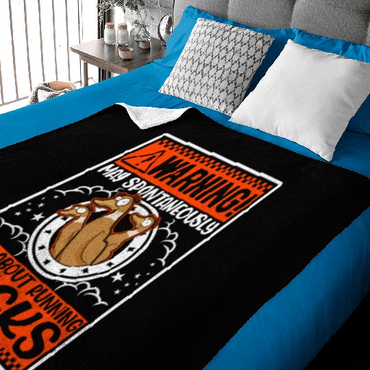 May Spontaneously Talk About Running Ducks Baby Blankets