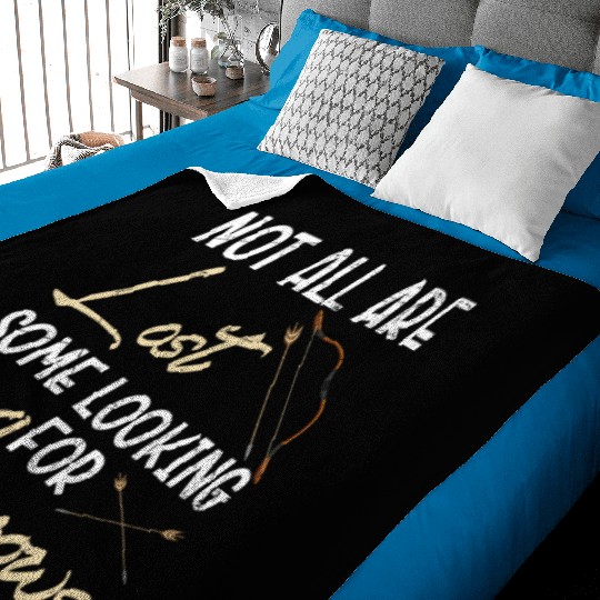 Not All Are Lost Some Looking For Arrows Archery Baby Blankets