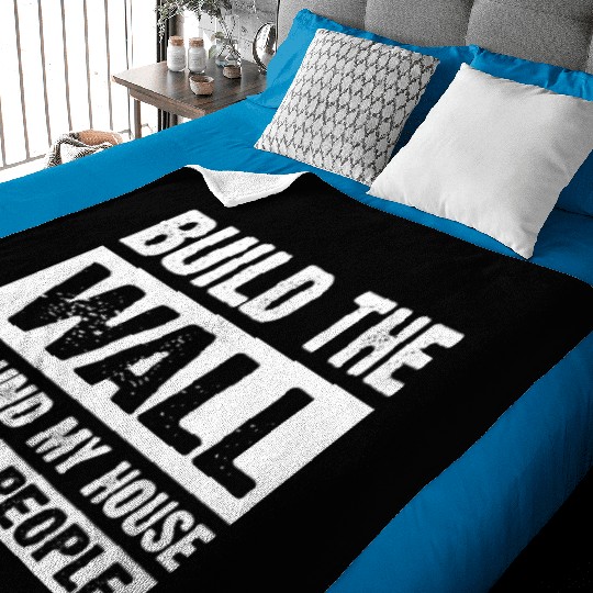 Around My House I Hate People Baby Blankets