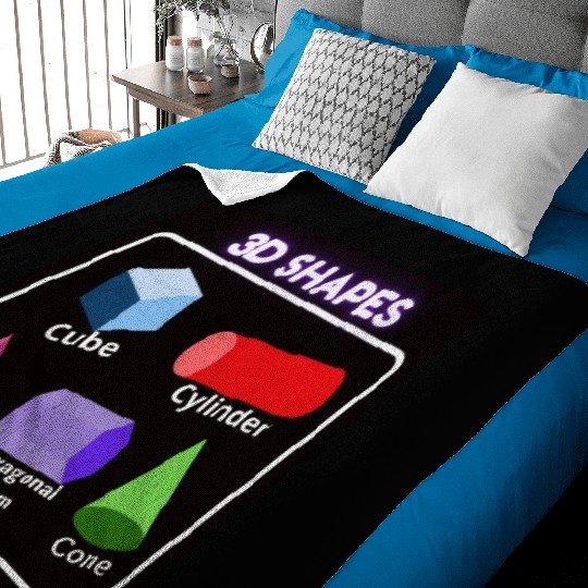 Preschool Homeschool,Learn Shapes For Kids Baby Blankets