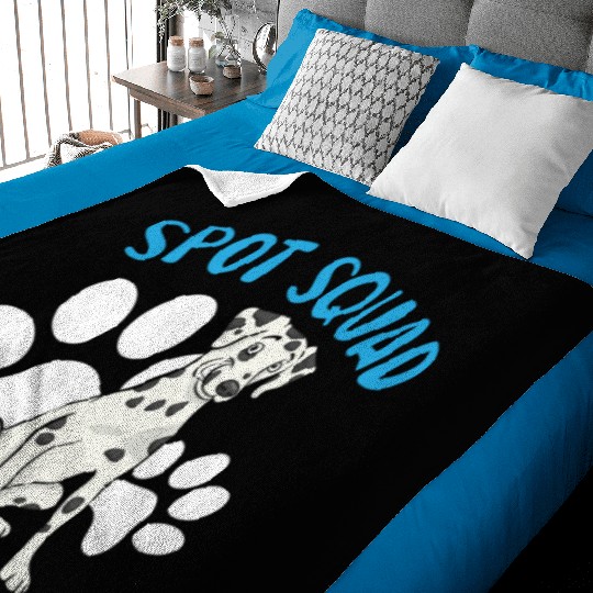 Spot Squad Paw Love Puppy Breeder Dalmatian Dog Baby Blankets