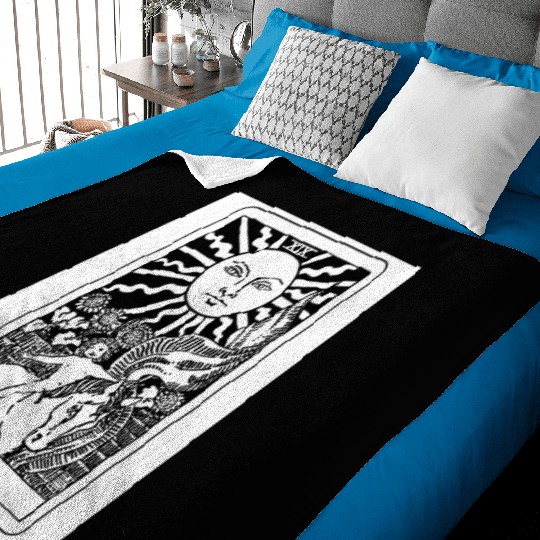 You Only Live Once Sun Tarot Card Parody Baby Blankets