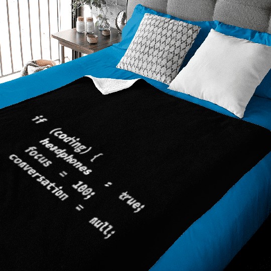 Coding Headphones, Coder, Programmer Baby Blankets