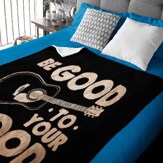Funny Guitar Player Women Girls Guitarist Baby Blankets