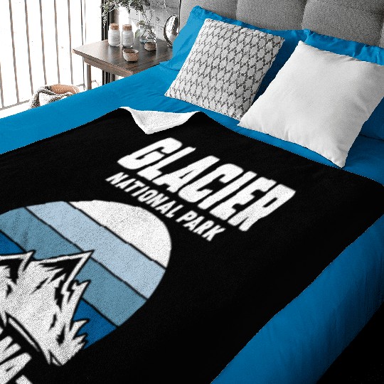 Glacier National Park Montana Baby Blankets