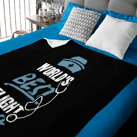 World's Best Flight Nurse Team Job Medic Baby Blankets