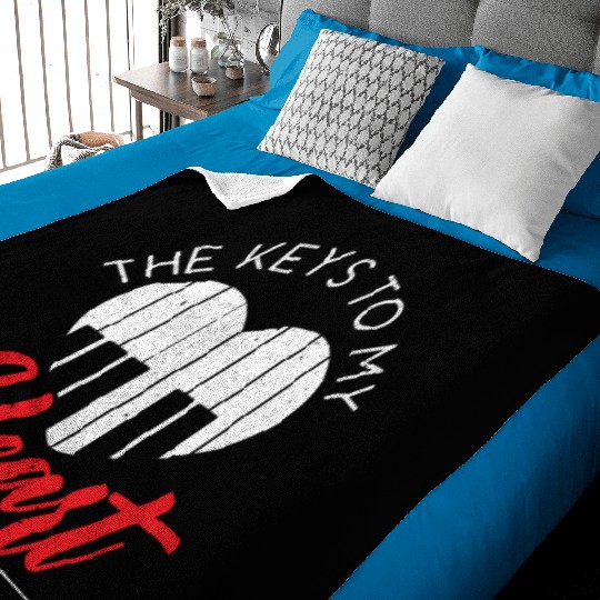 The Keys To My Heart Piano Player Musician Music Baby Blankets