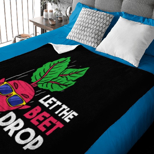 Let The Beet Drop For Vegetable Lover Baby Blankets