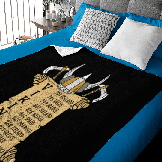 Viking World Tour For Vikings Lover Baby Blankets