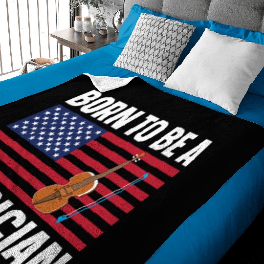 Born to be a Musician Baby Blankets