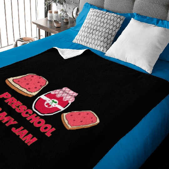 Team Preschool Is My Jam Pre-K Teacher Student Baby Blankets