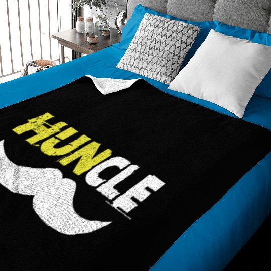 Huncle Eroded Yellow Baby Blankets