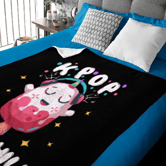 K-Pop And Chill South Korean Pop Music Fan Kpop Lo Baby Blankets