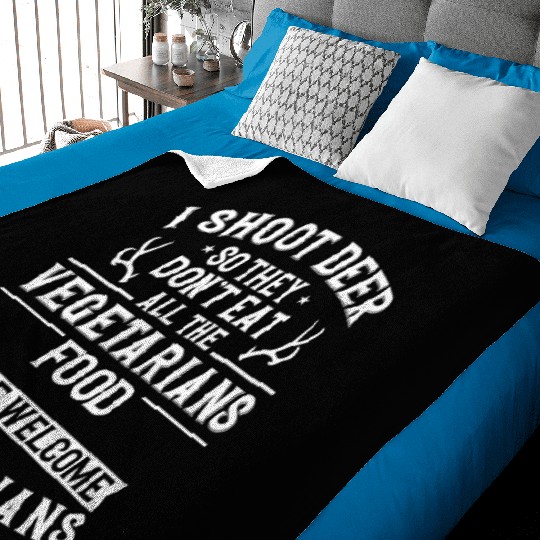 Buck Deer Hunting Hunter Baby Blankets