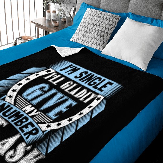 Single Independent Relationship Status Gift Idea Baby Blankets