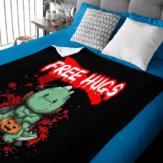 Free Hugs Halloween Sarcasm Scary Creepy Costume Baby Blankets