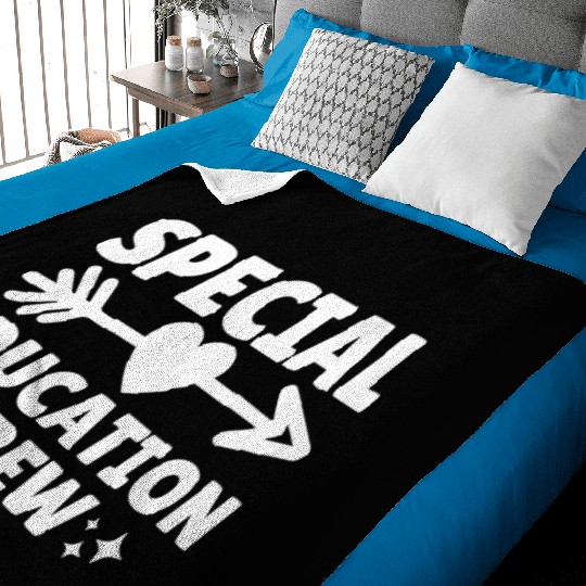 Special Education Crew Teacher Team Baby Blankets