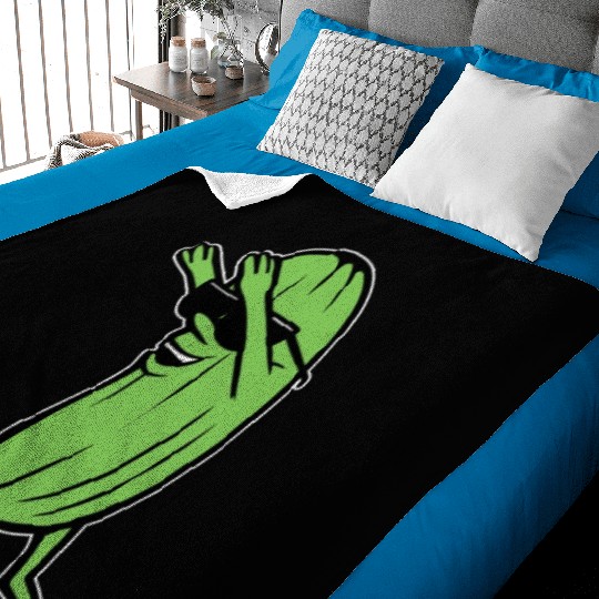 Dabbing Pickle Baby Blankets