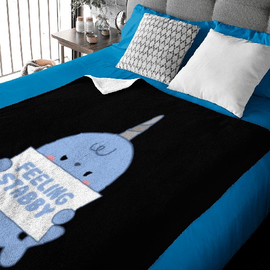 Feeling Stabby, Narwhal Baby Blankets