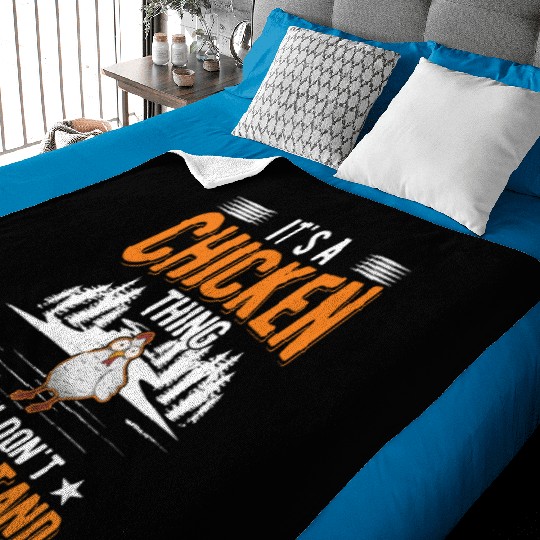 It's A Chicken Thing Chickens Baby Blankets